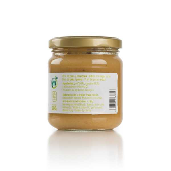 Puré de Pera y Manzana ecológicos