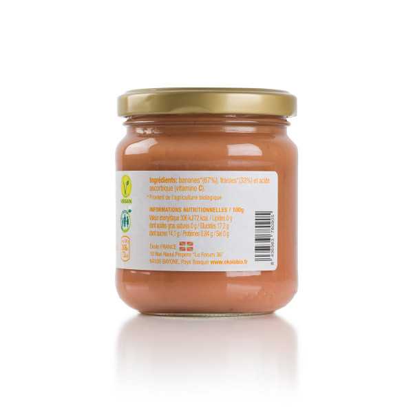 Purée de Bananes et Fraises Bio